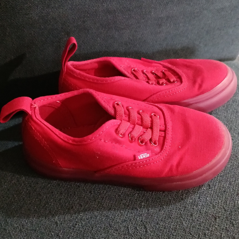 Vans Red Atwood skater sneaker toddler